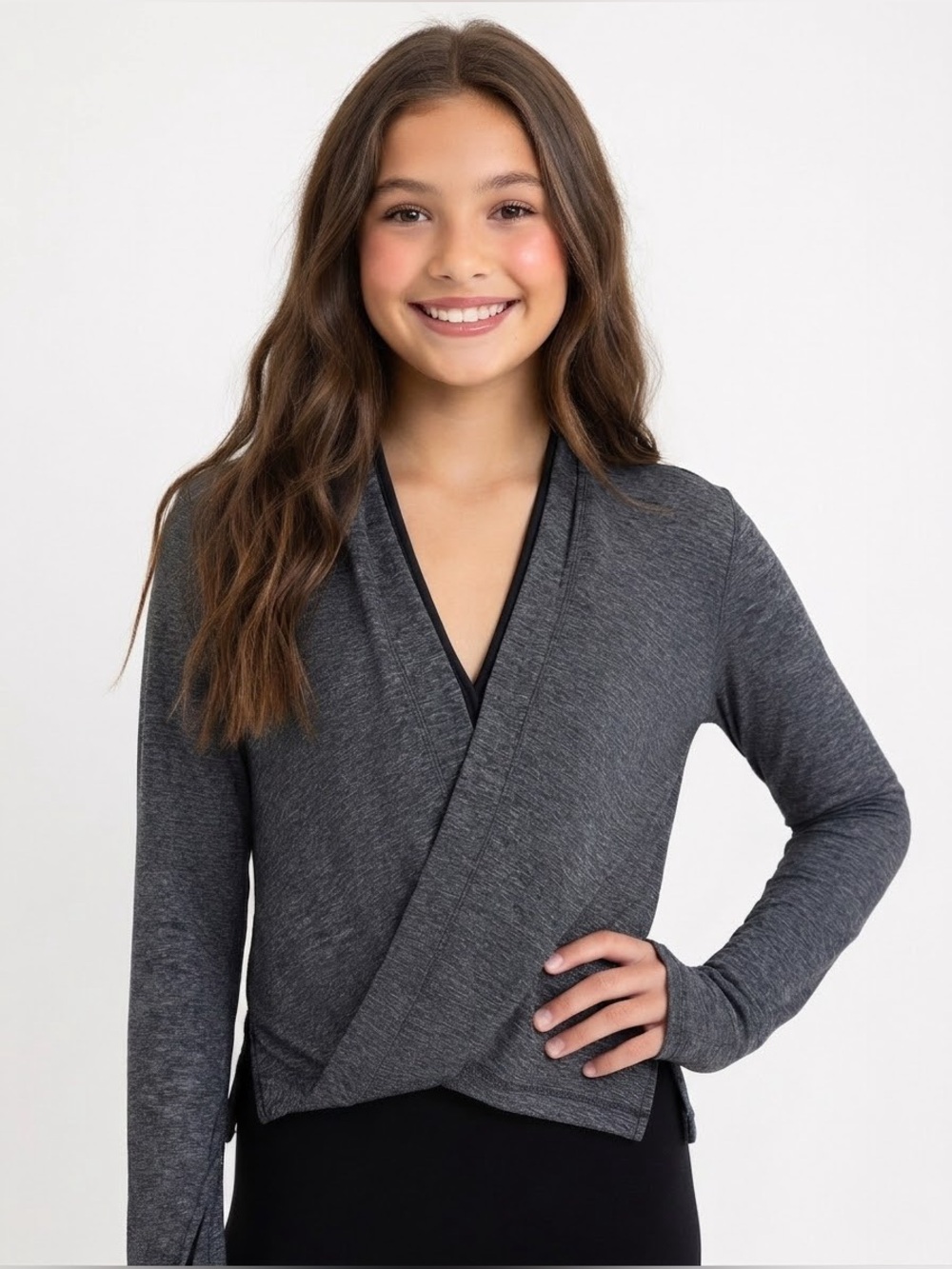 Ivivva by Lululemon Four Count Shrug in Heathered Gray Size 12